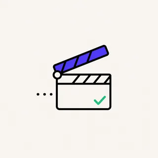 Un clap de tournage alimenté par une chaîne automatisée