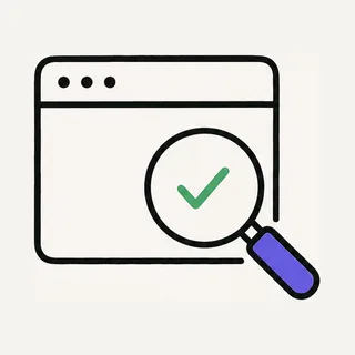 Une loupe sur un écran de site — le banc d'essai maison